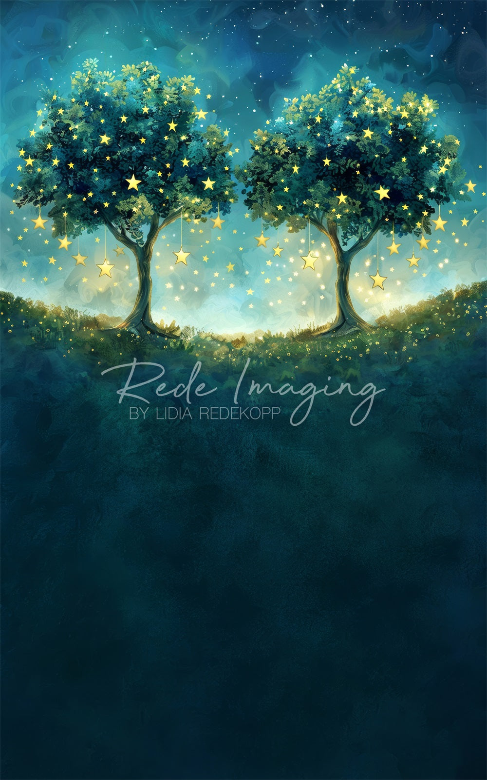 Fantasy Forest Star Meadow Backdrop Progettato da Lidia Redekopp