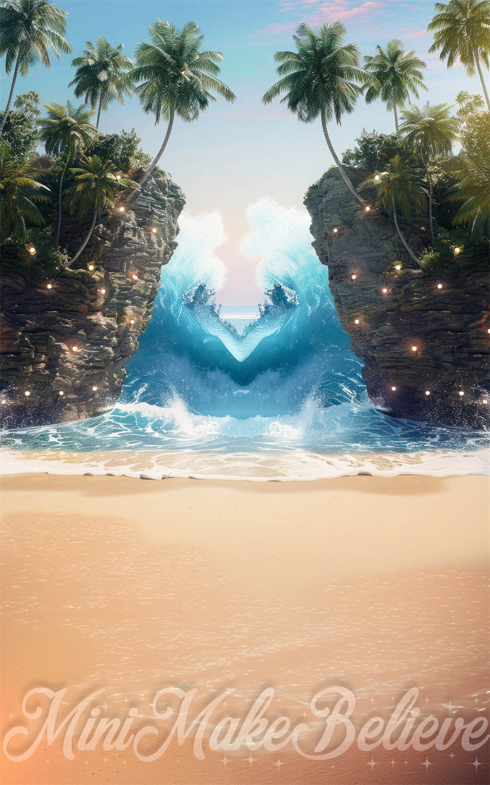 Kate Summer Dreamy Sea Island Wave Backdrop Designed by Mini MakeBelieve