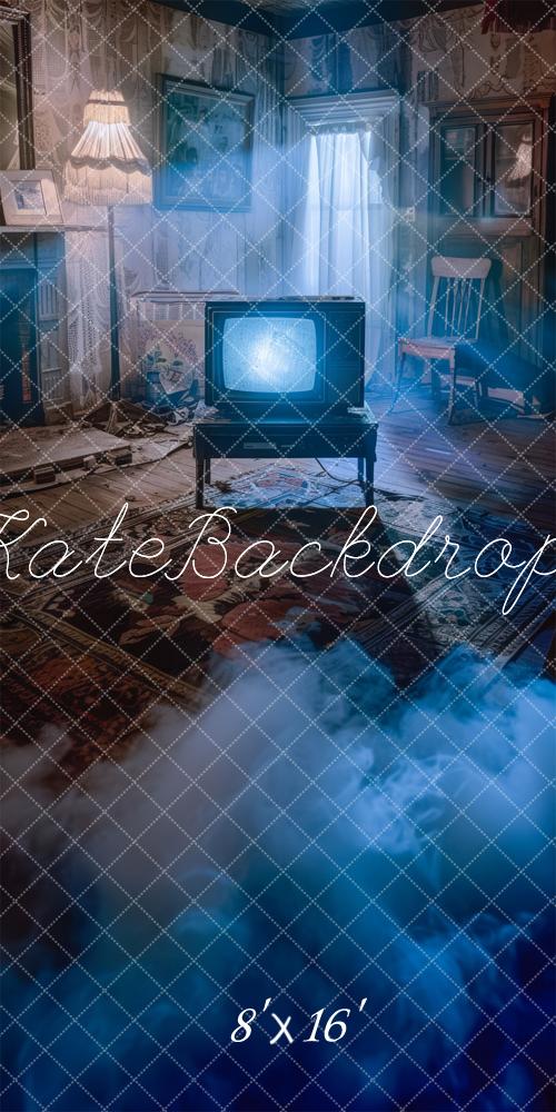 Kate Sweep Horror Poltergeist Retro Room TV Backdrop Designed by Mini MakeBelieve