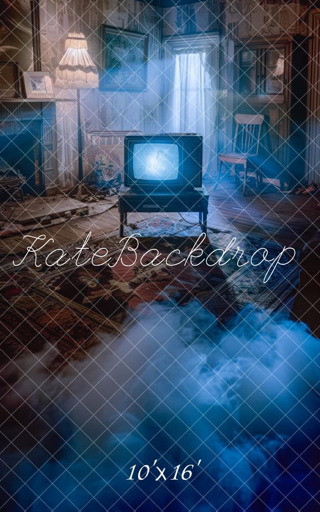 Kate Sweep Horror Poltergeist Retro Room TV Backdrop Designed by Mini MakeBelieve