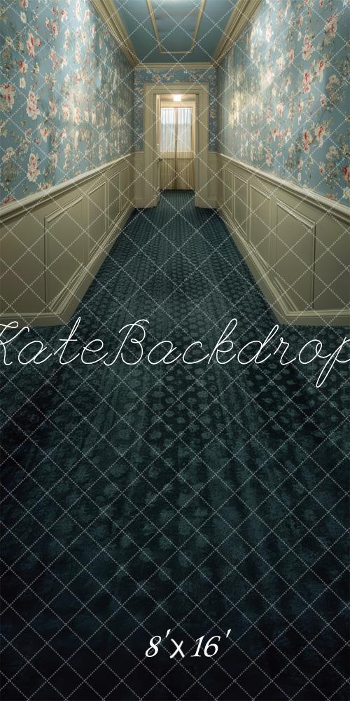 Kate Sweep Horror Hallway Retro Wall Backdrop Designed by Mini MakeBelieve