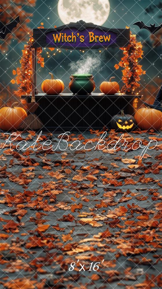 Kate Sweep Halloween Witch's Brew Stand Moon Backdrop Designed by Mini MakeBelieve