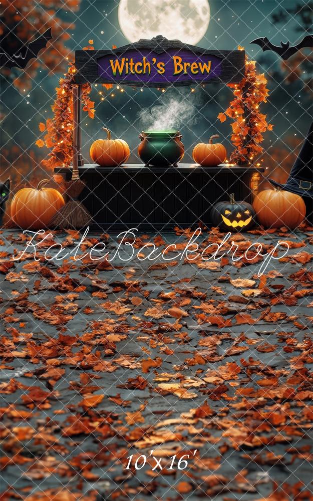 Kate Sweep Halloween Witch's Brew Stand Moon Backdrop Designed by Mini MakeBelieve