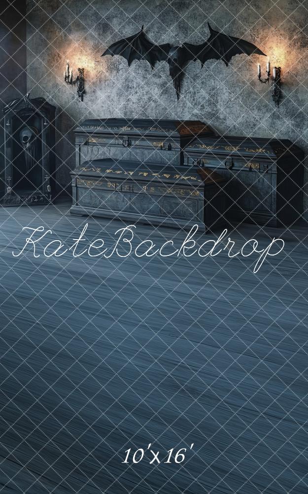 Kate Sweep Gothic Coffin Bat Backdrop Designed by Lidia Redekopp