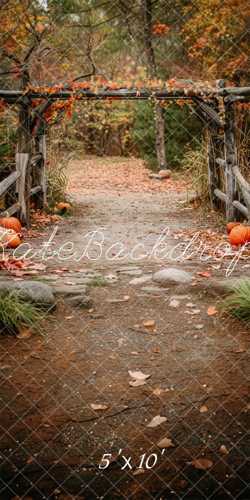 Kate Sweep Autumn Path In The Woods  Backdrop Designed by Patty Robert