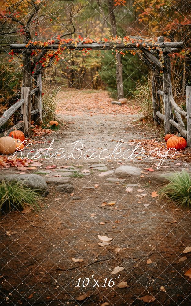 Kate Sweep Autumn Path In The Woods  Backdrop Designed by Patty Robert