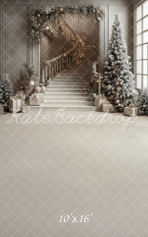 Kate Sweep Christmas Tree Cascading Stairs Backdrop Designed by Lidia Redekopp