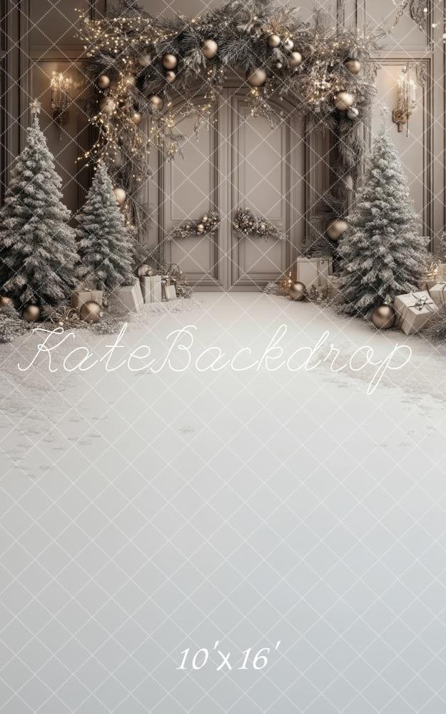 Kate Sweep Christmas Winter Retro Arched Door Backdrop Designed by Lidia Redekopp