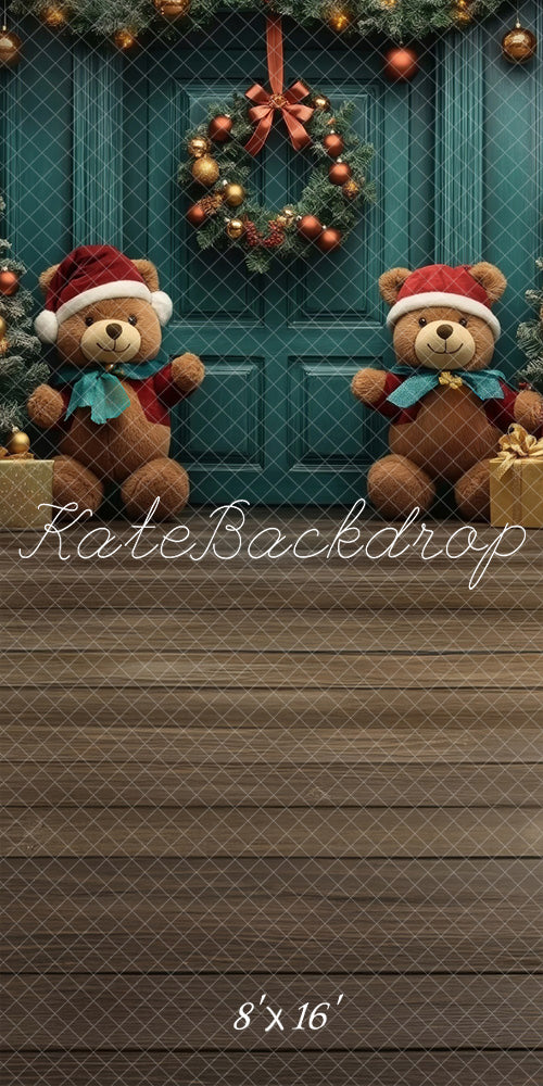 Kate Sweep Christmas Tree Teddy Bear Backdrop Designed by Lidia Redekopp