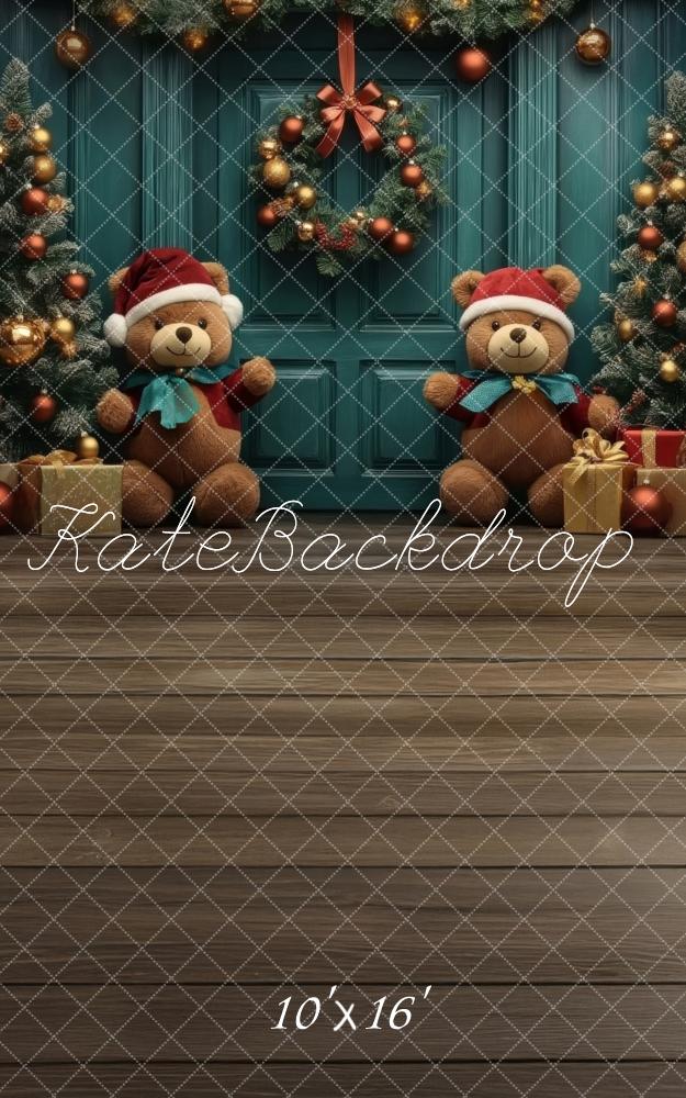 Kate Sweep Christmas Tree Teddy Bear Backdrop Designed by Lidia Redekopp