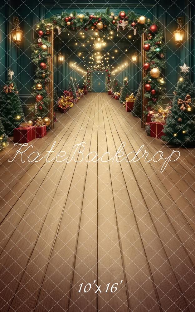 Kate Sweep Christmas Tree Garland Archway Backdrop Designed by Lidia Redekopp