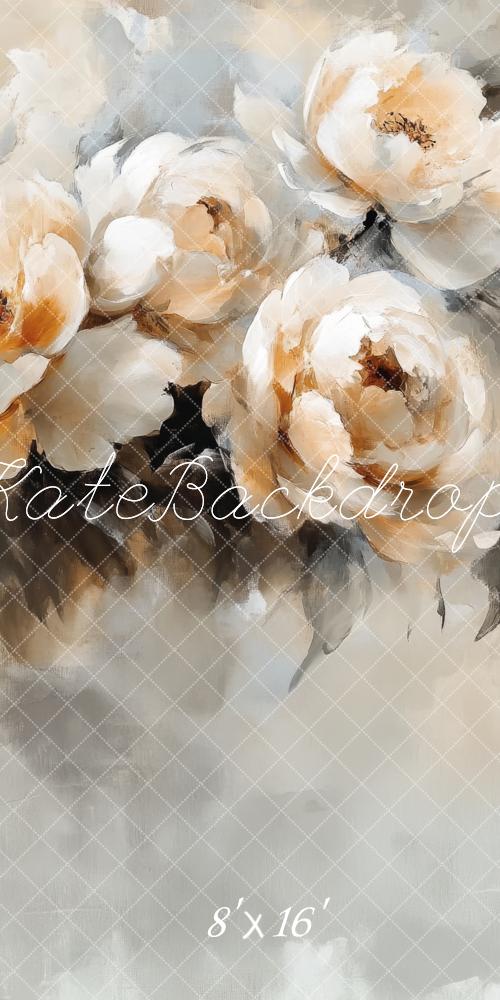 Kate Fine Art Vintage White Floral Backdrop Designed by Lidia Redekopp