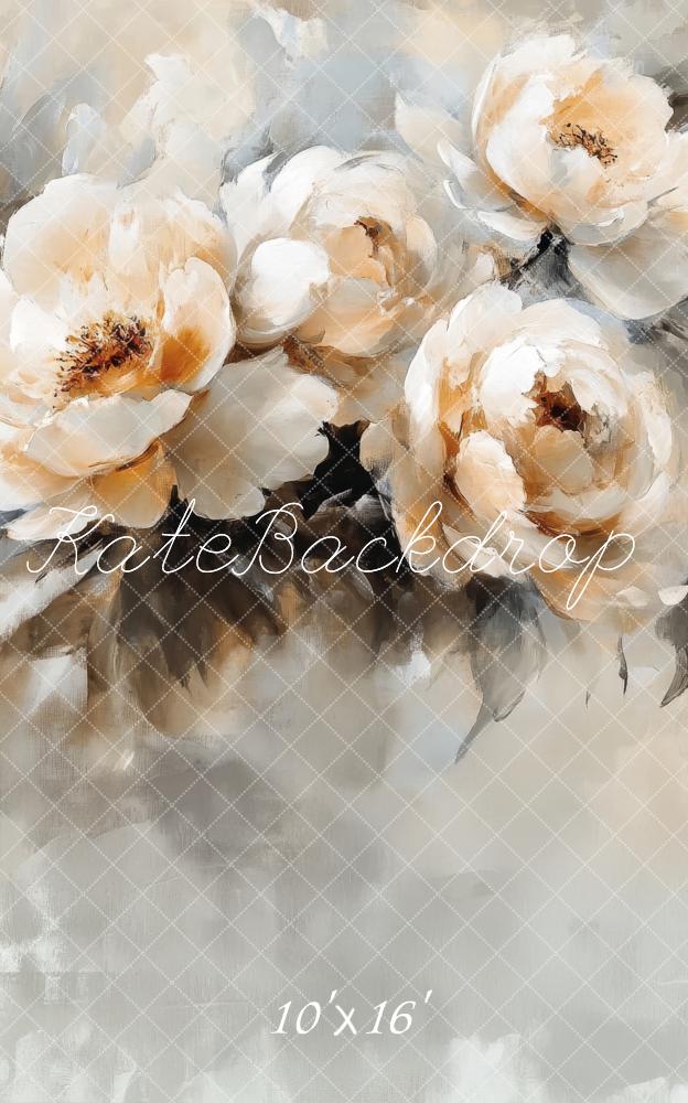 Kate Fine Art Vintage White Floral Backdrop Designed by Lidia Redekopp