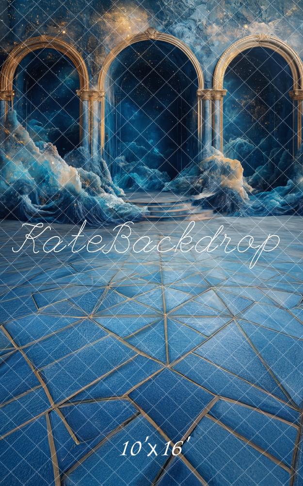 Kate Sweep Ocean Fantasy Arched Blue Backdrop Backdrop Designed by Patty Robert