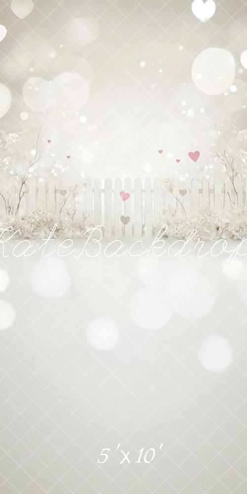 Kate Sweep Valentine Bokeh Blossoms Hearts Backdrop Designed by Lidia Redekopp