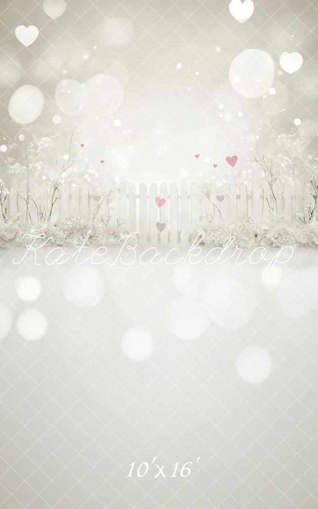 Kate Sweep Valentine Bokeh Blossoms Hearts Backdrop Designed by Lidia Redekopp