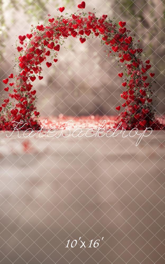 Fondo Floral en Arco de Corazón de San Valentín Sweep Diseñado por Lidia Redekopp