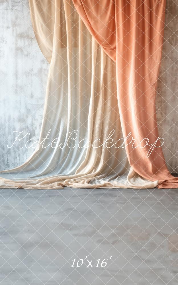 Kate Sweep Elegant Draped Curtains Backdrop Designed by Emetselch