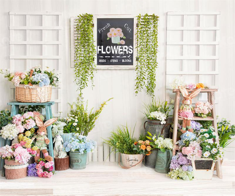 RTS - Sfondo elegante per la fotografia di un negozio di fiori per la primavera di Pasqua