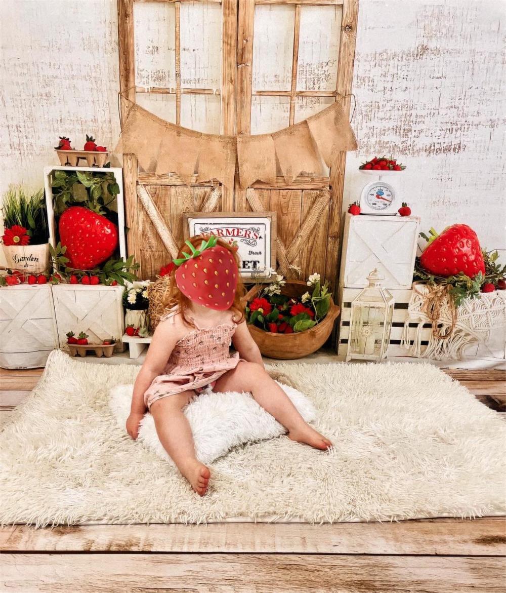 Kate Spring/Summer Strawberry Market Backdrop Designed by Emetselch