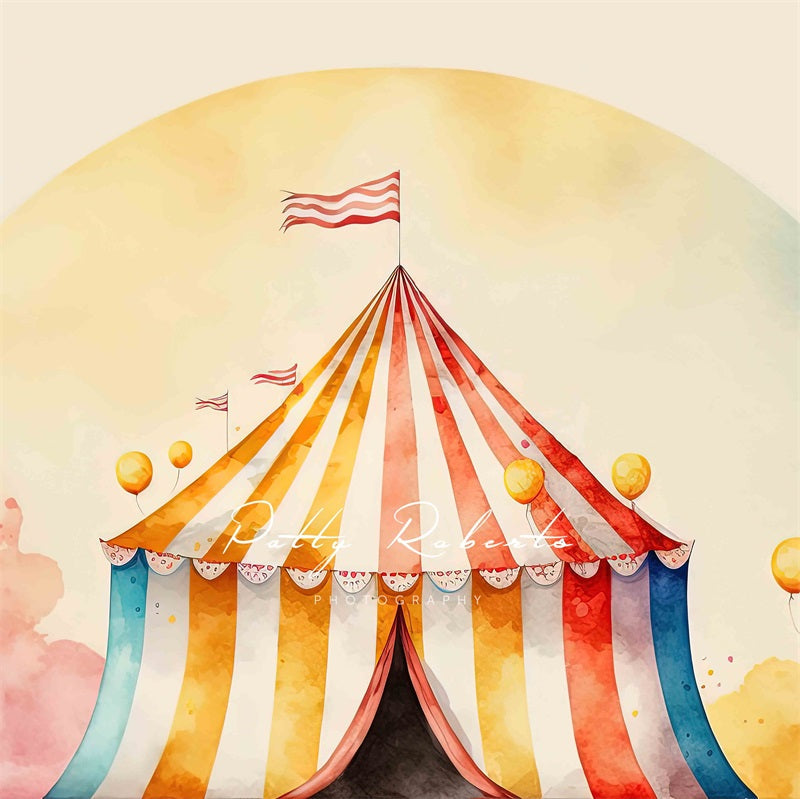 RTS Vintage Kleurrijke Circus Achtergrond Ontworpen door Patty Robert