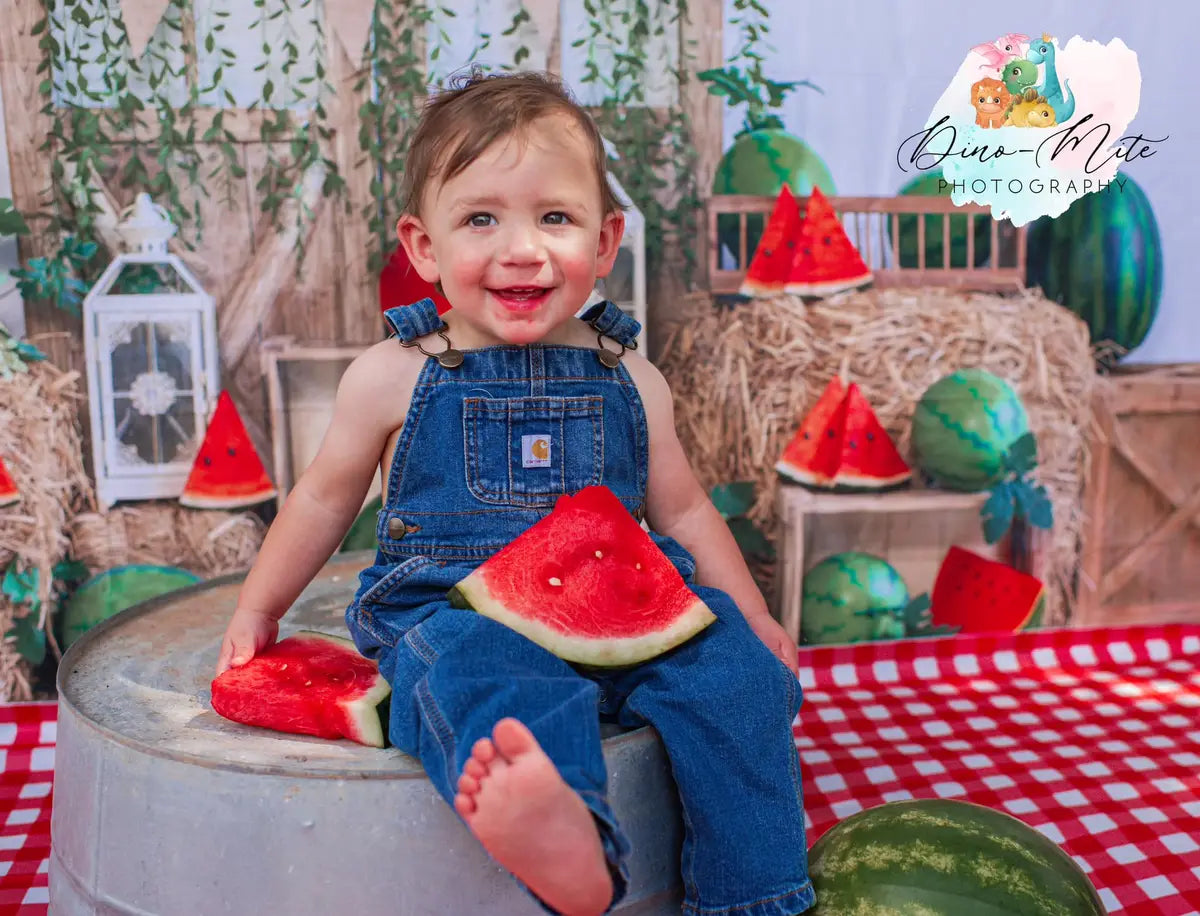 Kate Summer Watermelon Sell Backdrop Designed by Emetselch