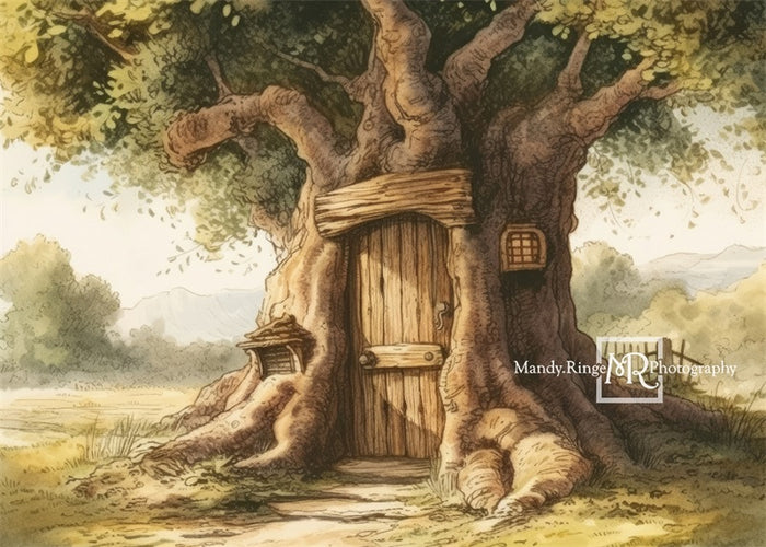 Kate Hundred Acre Wood Tree Cake Smash Backdrop Designed by Mandy Ring