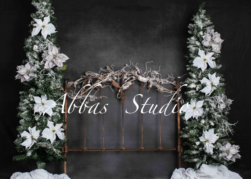 Kate Christmas Bed Headboard Frame Backdrop Designed by Abbas Studio