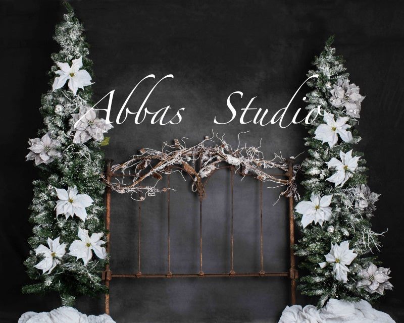 Kate Christmas Bed Headboard Frame Backdrop Designed by Abbas Studio