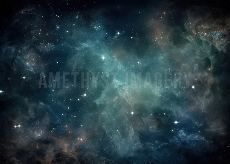 Kate Blue Galaxy Star Backdrop Designed by Angela Miller