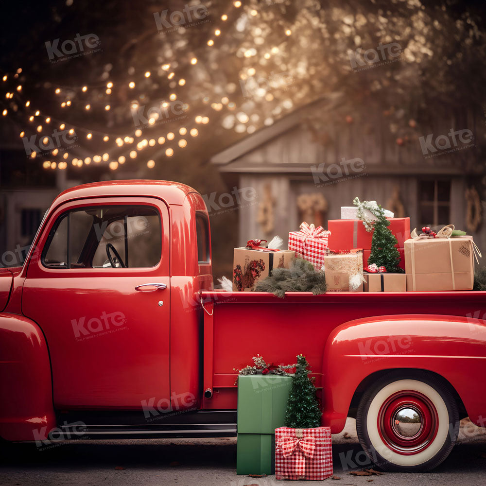 Christmas Truck, Old Truck, Christmas, Christmas Lights, Vintage, Pickup,  Truck,canvas Art,photo on Canvas,wall Art, Photo on Metallic Paper 