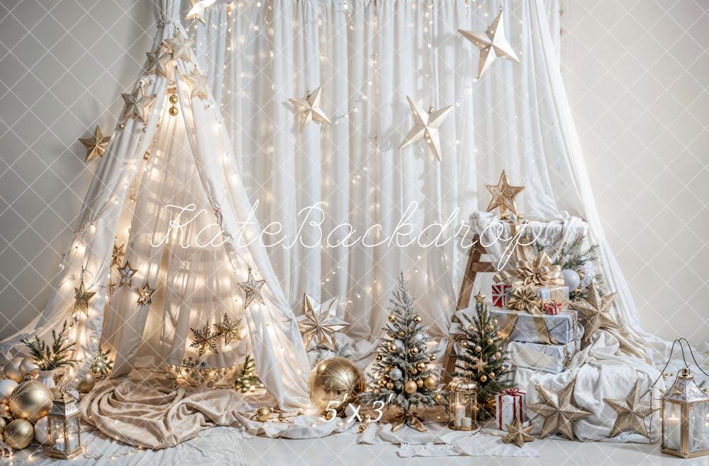 Tenda da sogno Christmas Fantasy con sfondo stellare per fotografia