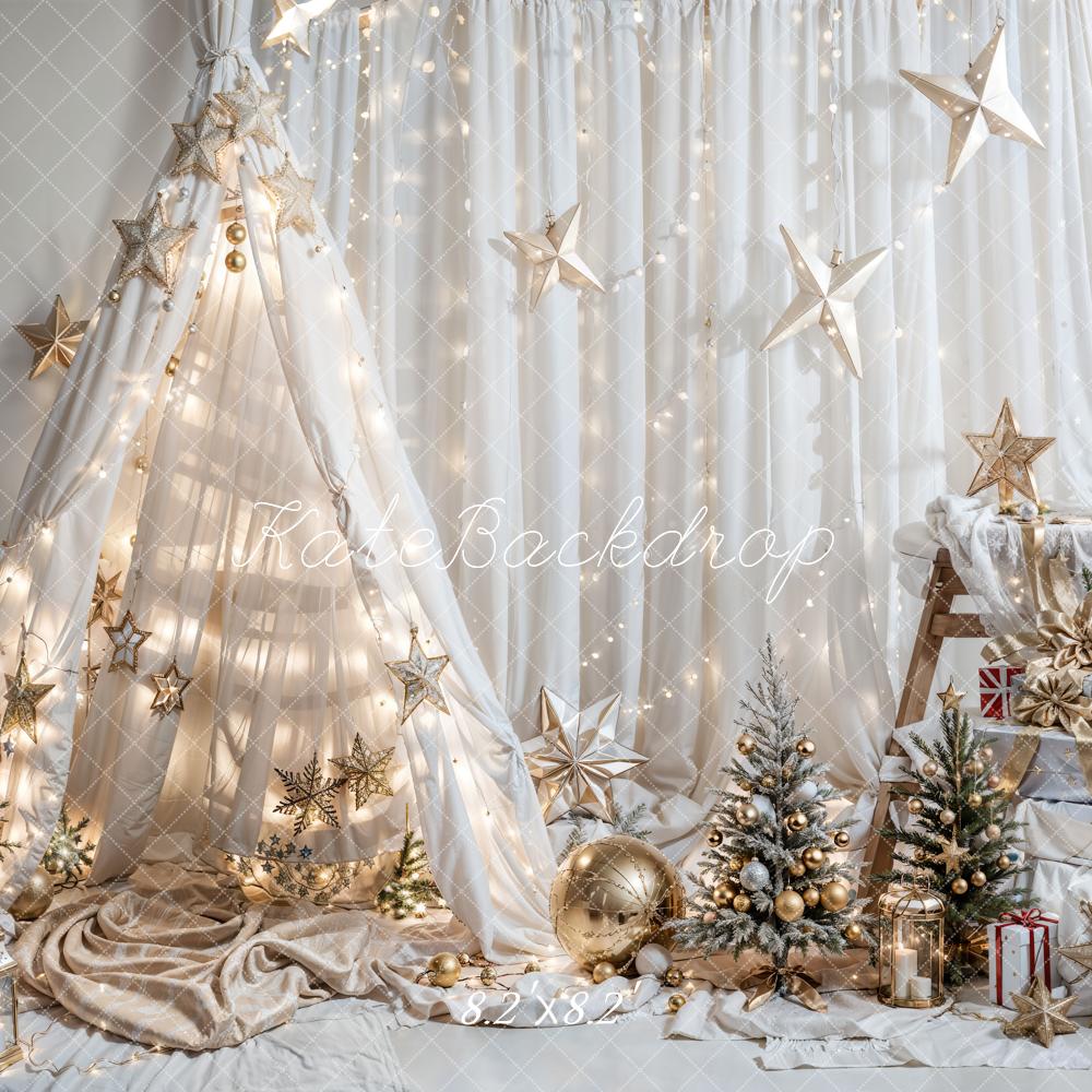 Kate Christmas Fantasy Dream Tent Star Backdrop for Photography