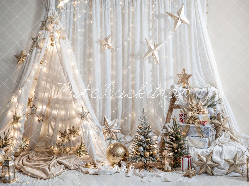 Kate Christmas Fantasy Dream Tent Star Backdrop for Photography