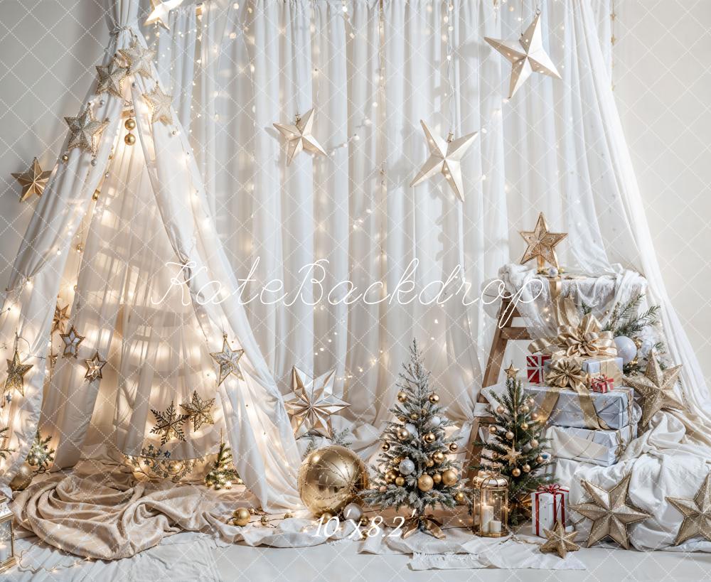 Kate Christmas Fantasy Dream Tent Star Backdrop for Photography