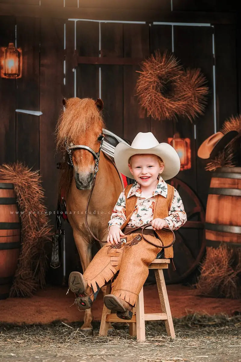 Autumn Barn Backdrop Progettato da Chain Photography