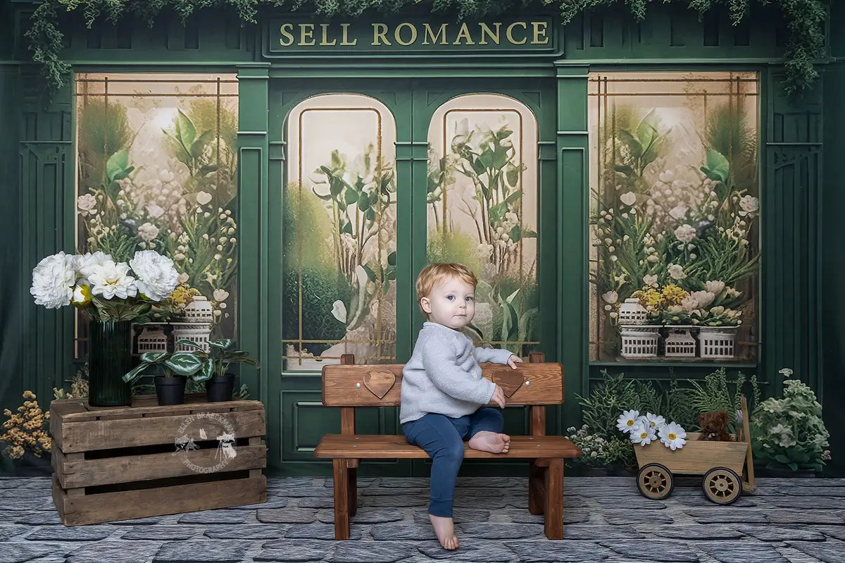 Kate Green Plant Store Romance Backdrop Designed by Chain Photography