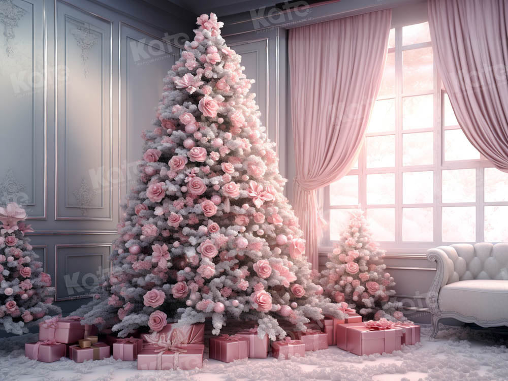 Pink christmas deals tree