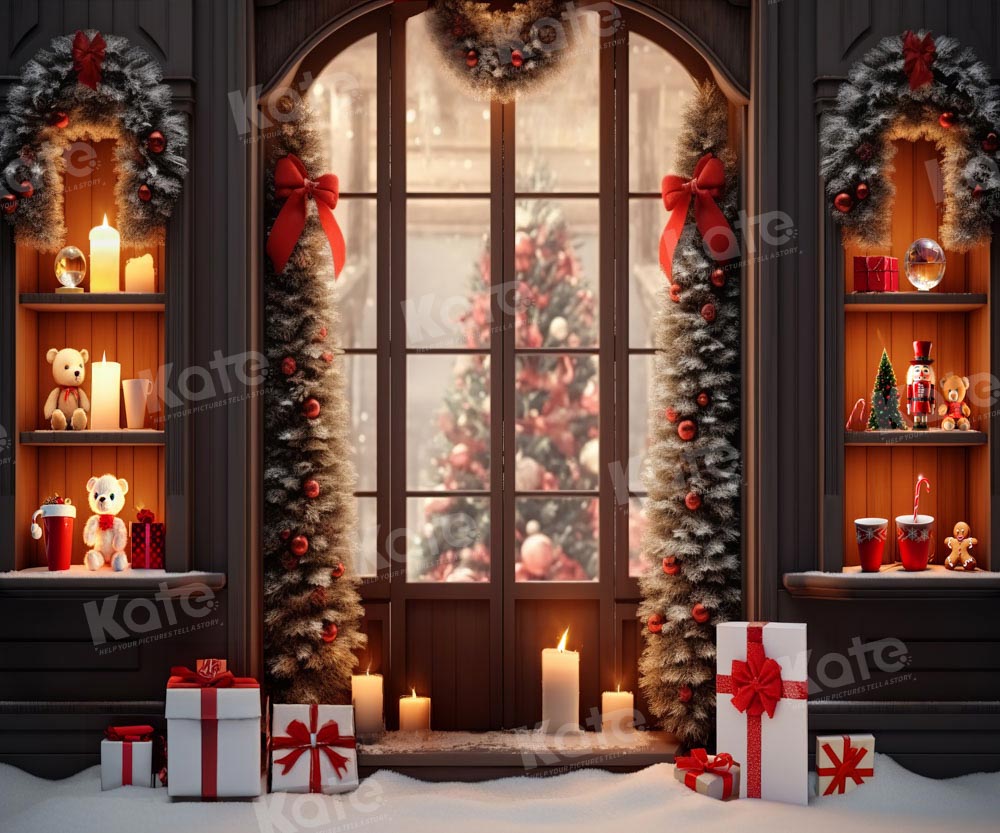 Kate Christmas Decorate Tree Gifts Window Backdrop Designed by Emetselch