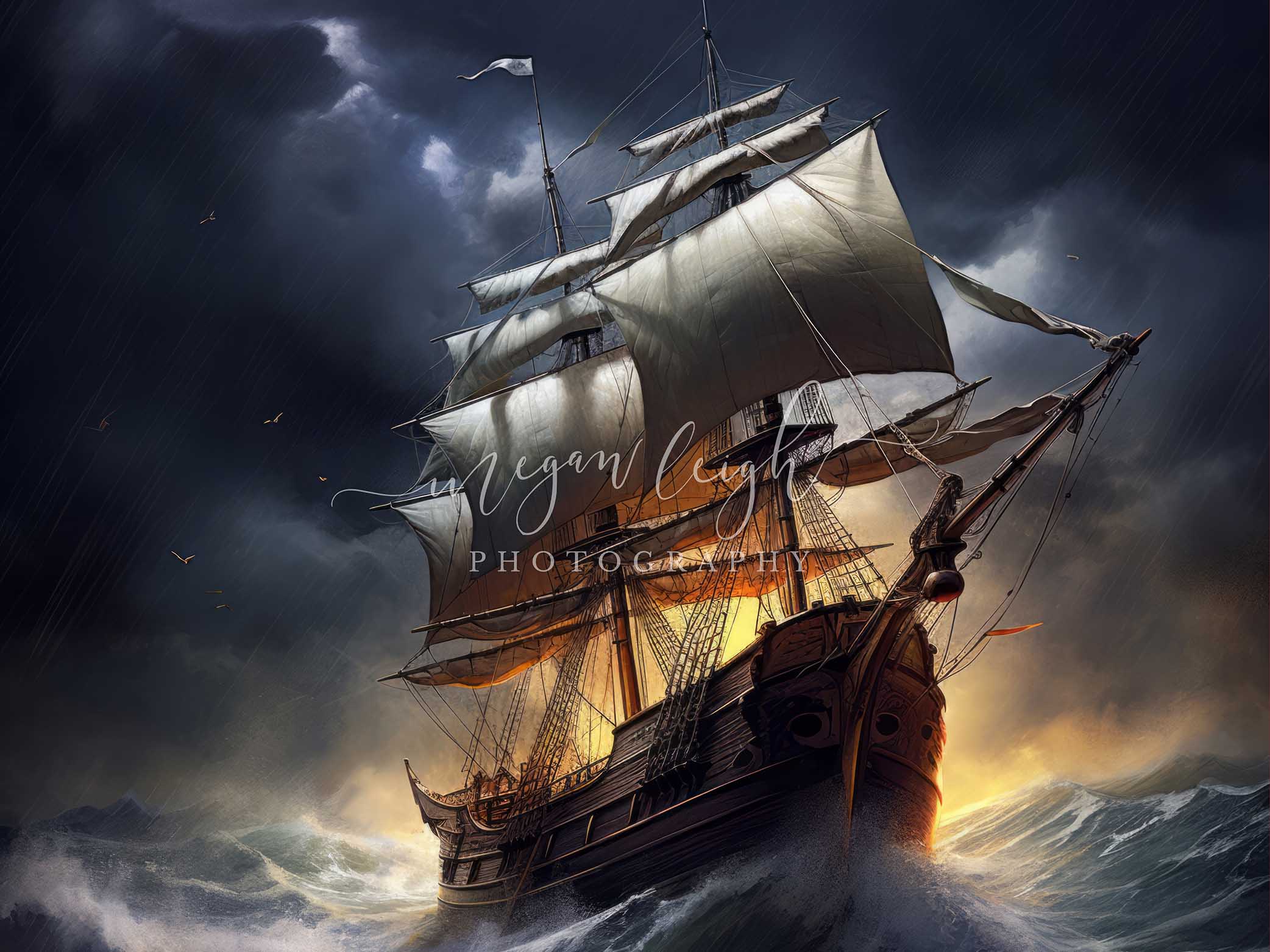 An Ancient Pirate Ship In The Ocean Background, Ship Picture Free,  Shipping, Free Background Image And Wallpaper for Free Download