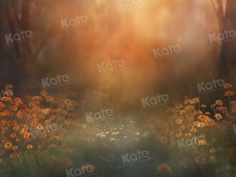 Fondo de campo de flores de otoño para fotografía