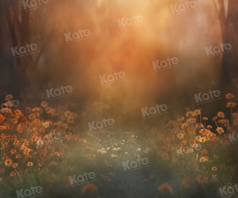 Kate Autumn Flower Field Backdrop for Photography