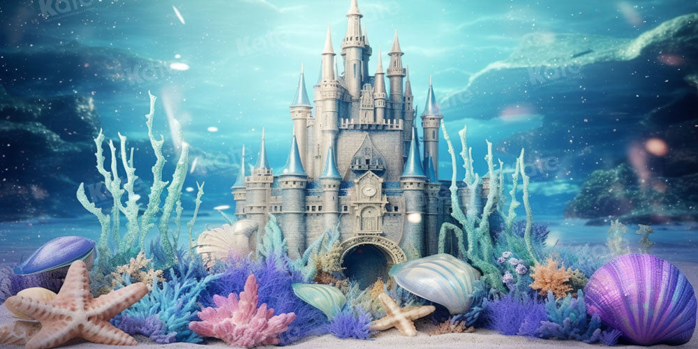 Kate Summer Underwater World Castle Shell Backdrop Designed by Chain P