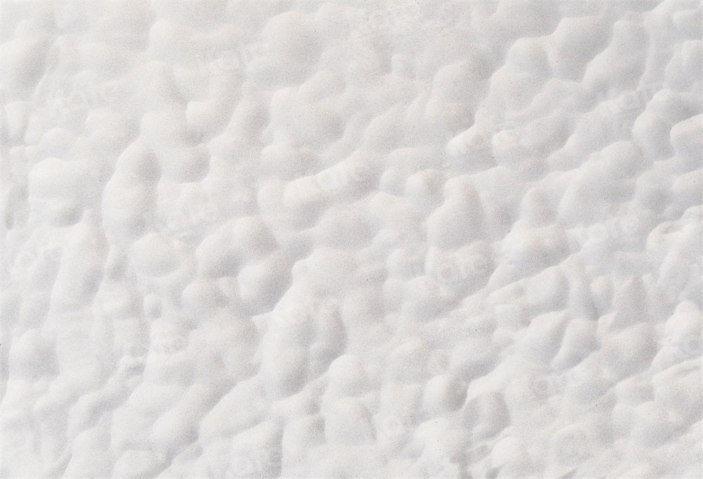 Winter Snow Floor Fleece Achtergrond voor Fotografie