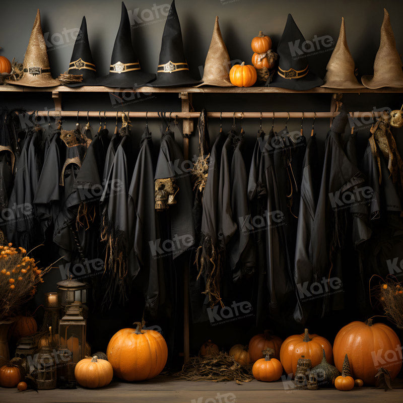 Halloween Strega Nera Capo Vuoto per Fotografia