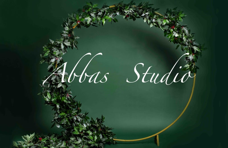 Kate Christmas Holly Arch Backdrop Designed by Abbas Studio