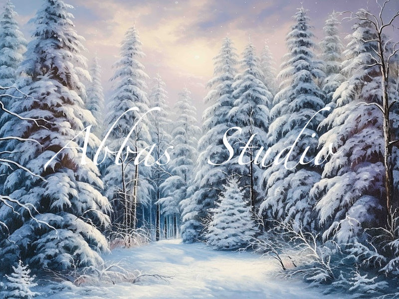 Kate Winter Snowy Wonderland Backdrop Designed by Abbas Studio