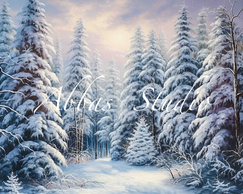 Kate Winter Snowy Wonderland Backdrop Designed by Abbas Studio