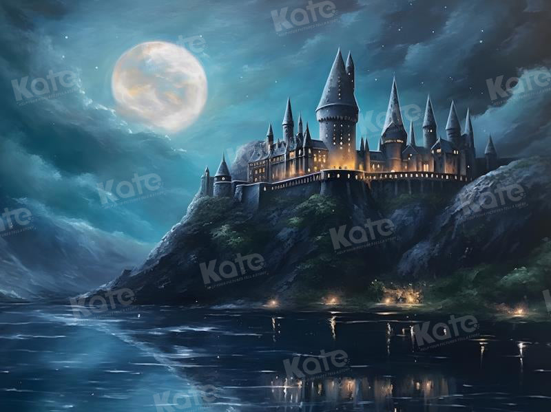 Harry Potter Hogwarts Castle And Fullmoon Art Paint By Numbers