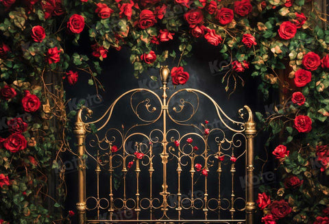 Luxury bedhead Personalized rose backdrop vinyl Fotografia